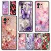 Floral and Butterfly Patterns Case For Xiaomi Mi 15 14 13 12 11 Lite 14T 13T 12T 11T Pro Poco X7 X6 X5 X3 Pro F6 F5 F4 Cover