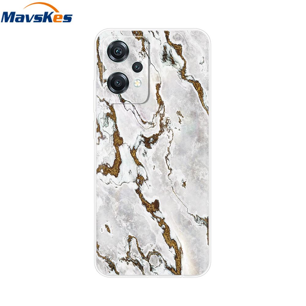 For OnePlus Nord CE 2 Lite 5G Case Cover for OnePlus Nord 2T Marble Transparent Soft Clear Silicone Phone Cases Funda Bumper