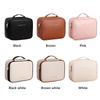 Square Detachable Makeup Bag PU Leather Zipper Cosmetic Bag Compartmentalized Storage Waterproof Makeup Bag Storage Bag