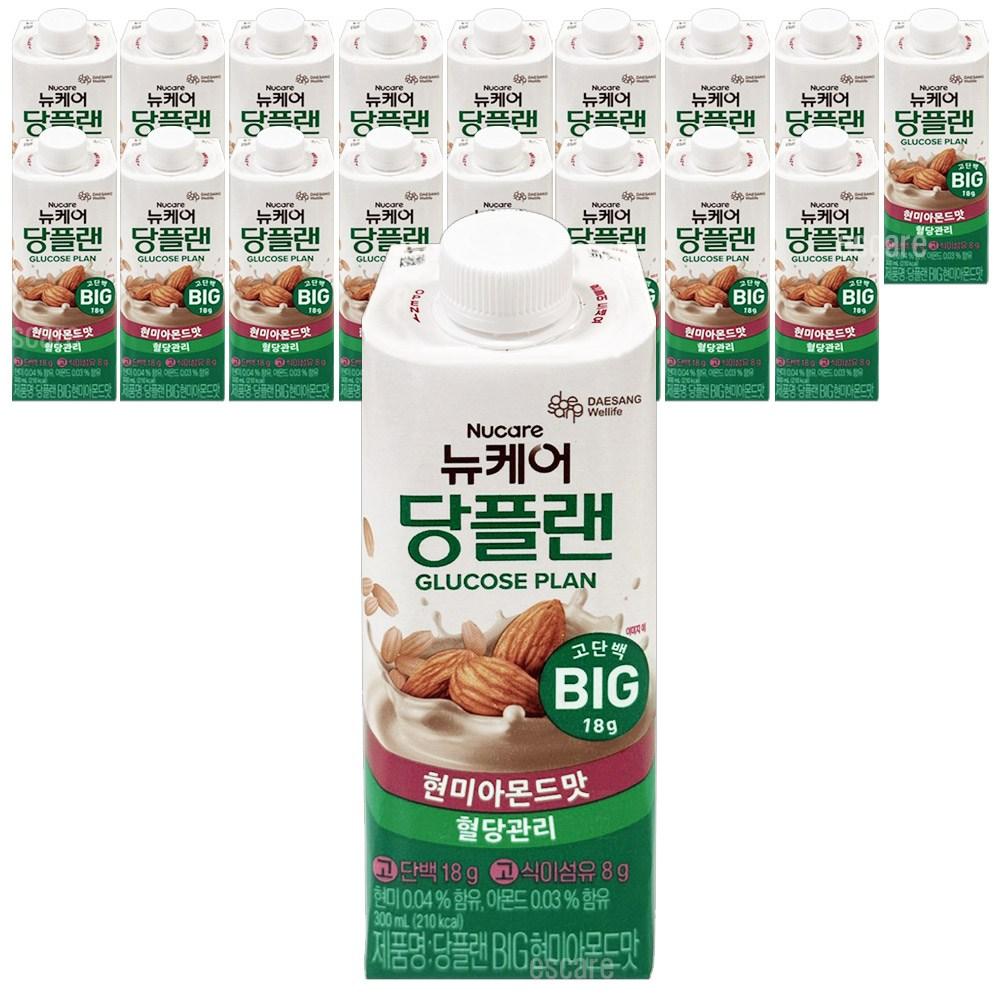 Newcare DangPlan Brown Rice Almond Flavor BIG High-Protein Diabetic Nutritional Meal 18 pcs 300ml Ingredients: may be | 18 pcs 300ml