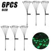 Halloween Outdoor Scary Eyeball Lights Led Green Warm White Multi Color Eyeball Blinking Firefly Lights Waterproof Solar Lights