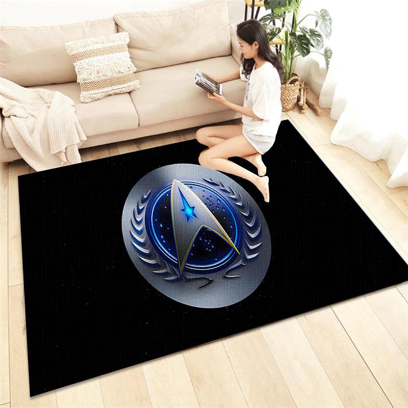 Star Trek HD Printed Carpet Living Room Home Decor Sofa Table Rug Anti Slip Chair Cushion Lounge Mat Picnic Camping  Art