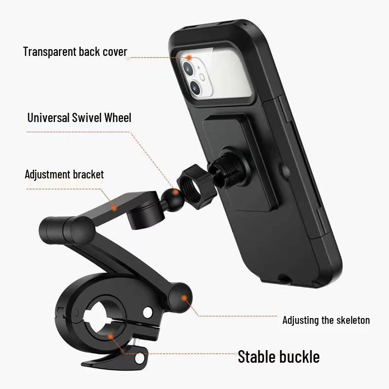 Rainproof Electric Car & Bike Phone Mount for Outdoor Navigation
