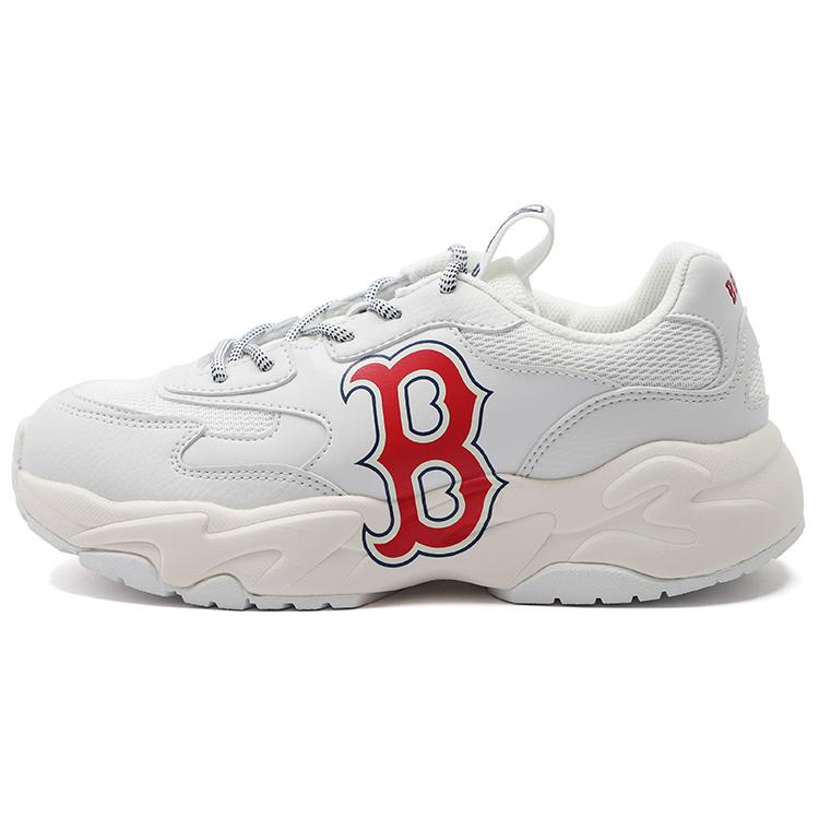 

New MLB Big Ball Chunky Boston Red Sox Wear Resistant Lightweight Height Increasing Low Top Chunky Sneakers Unisex Red 3ASHC312N-43RDD 42