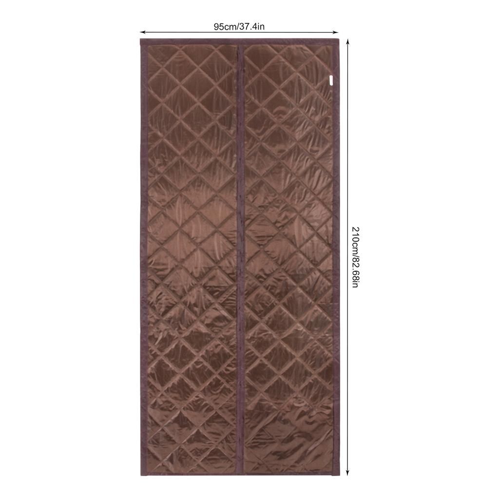 Magnetic Thermal Insulated Door Cover Curtain, 38"x82" Ultra-Durable Doorway Curtain Temporary Door Insulation to Keep Warm