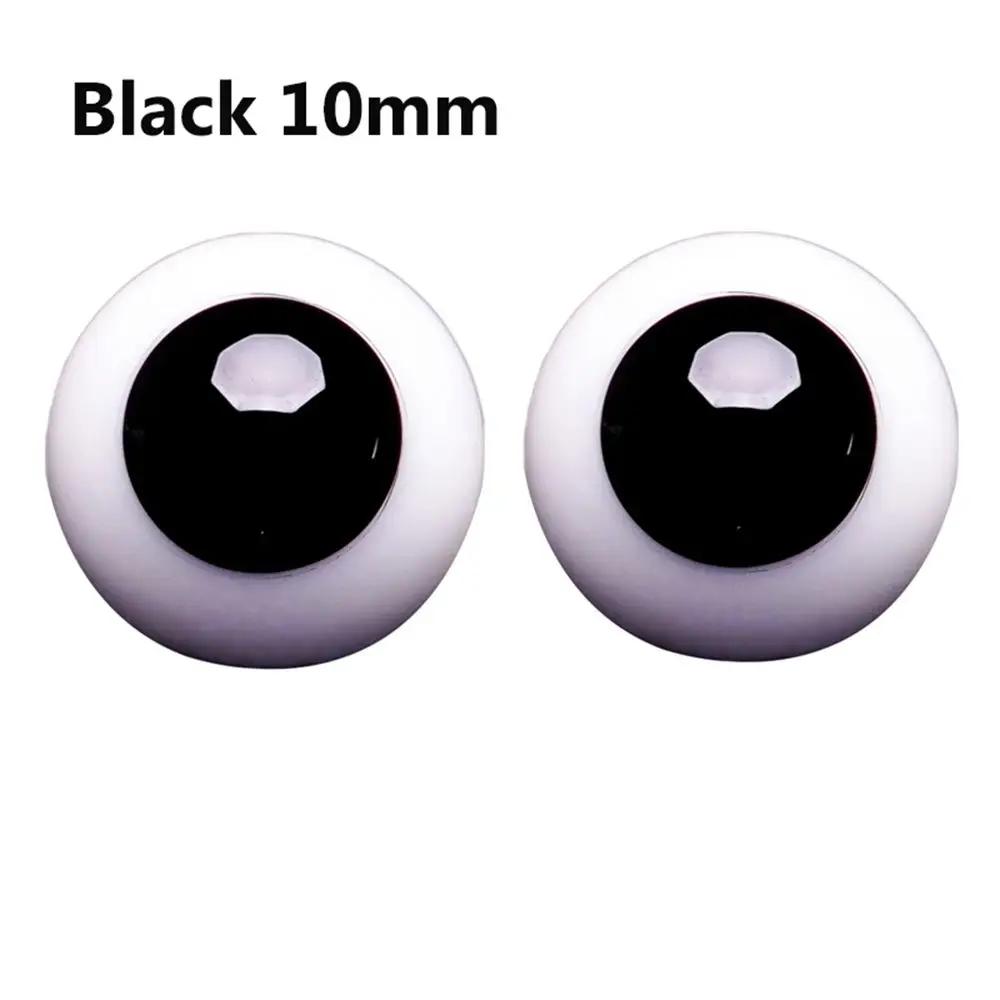 1Pair 6/8/10/12/14 Mm Glass Eyes Eyeball For Bjd Doll Blue Black Safety Animal Toy Eyes Diy Doll Making Crafts Toy Accessories