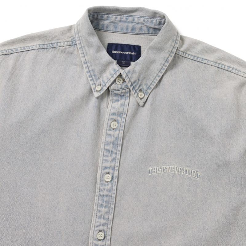 ThIs Is Never That dIstincted Denim Shirt Lavender