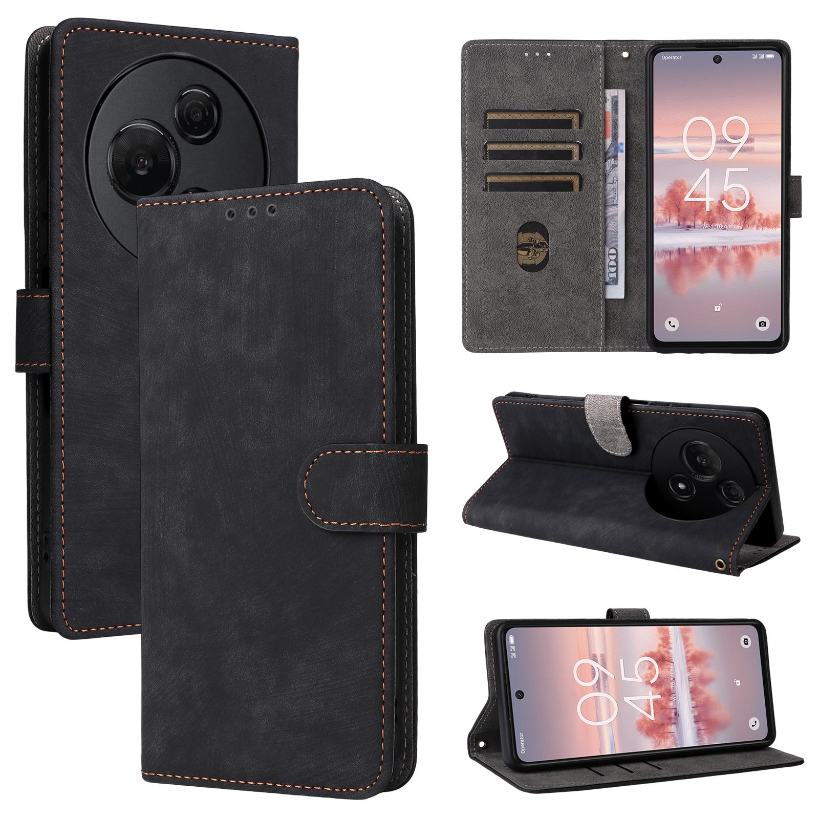 

Флип-чехол для TCL 60 NxtPaper 4G из искусственной кожи с полной защитой корпуса [блокировкой RFID] ударопрочный прочный ретро-чехол для телефона for TCL 60 NxtPaper 4G