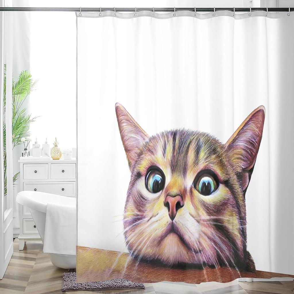 Bohemian Flower Bathroom Curtain Colorful Boho Floral Print Beautiful Bright Polyester Fabric Cloth Shower Curtain for Bathroom