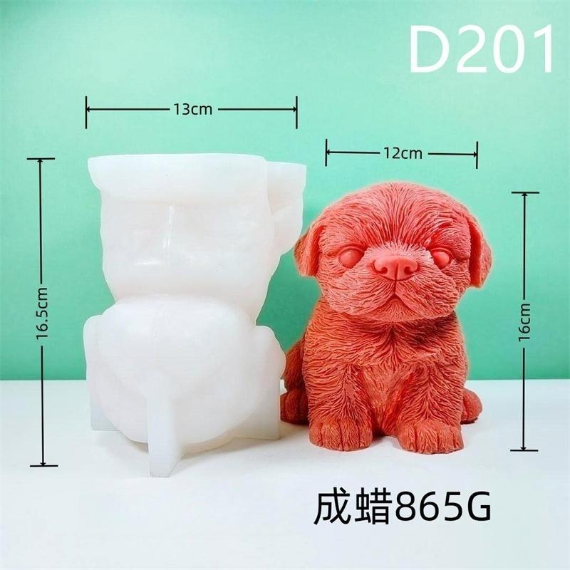 Grote Hond Knuffel Kaars Siliconen Vorm Schattig Dier Handgemaakt Aromatherapie Kaars Maken Gips DIY Sojawax Zeepvorm Decor Cadeaus