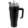 Thermo Mug, Steel, Black, with Handle, TERMO, 1.2 L