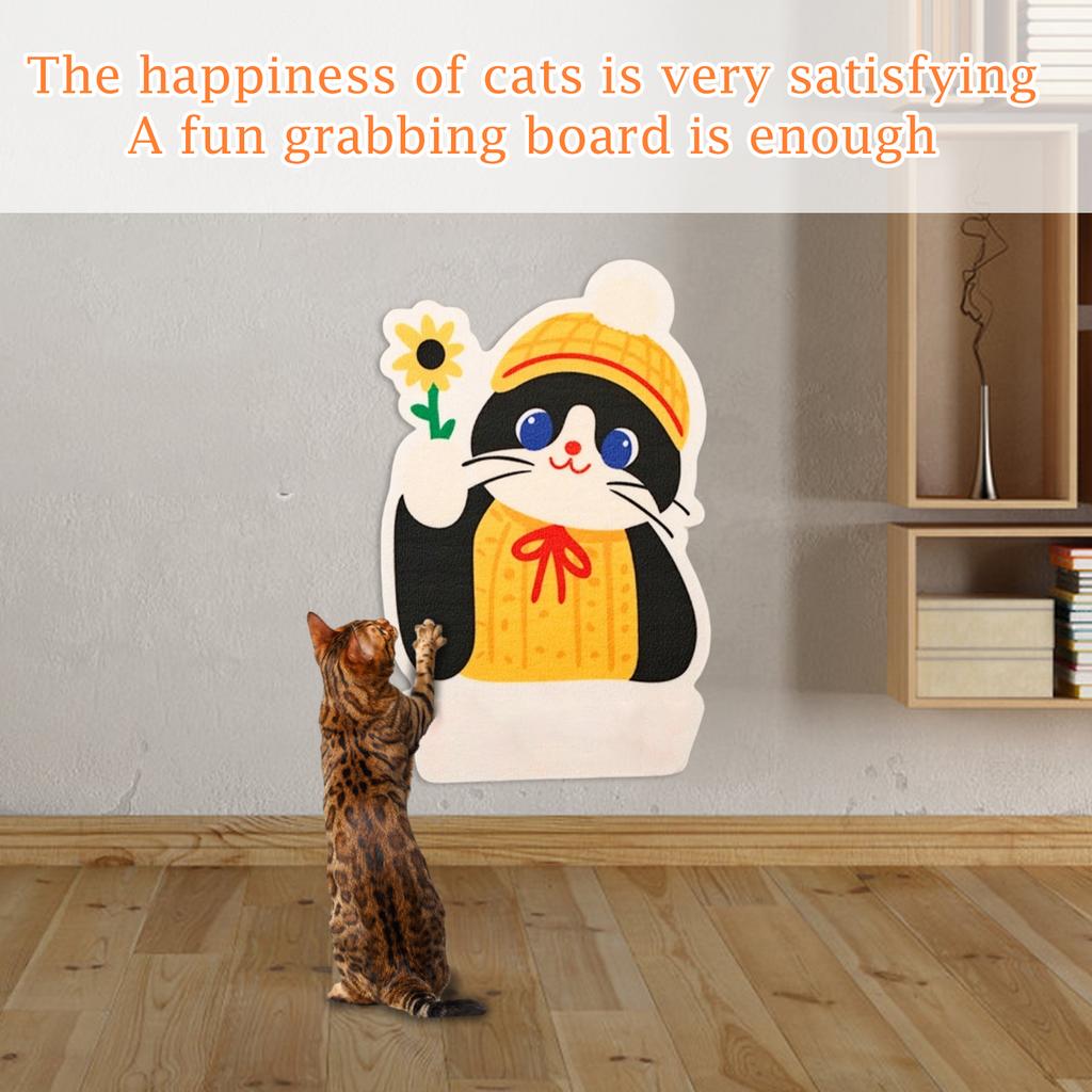 Non-shedding Scratching Post, Vertical Wall Sticker, Scratching Sofa Protector, Adhesive Scratching Mat Toy.