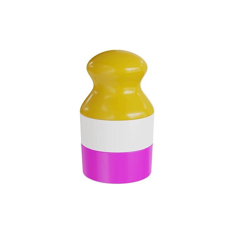 Dual Compartment Sunscreen Roller Bottle Refillable Leakproof Empty Travel Cosmetic Dispenser Portable Makeup Storage Container