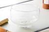 Blown Glass Matcha Clear Cold Not Ale-net Bowl, (Glass) For Tea. Heat-resistant.