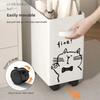 40cm Folding Laundry Basket Large Capacity Storage Box With Roller For Clothes Fitness Equipment Snack Toy Office Organizer Box