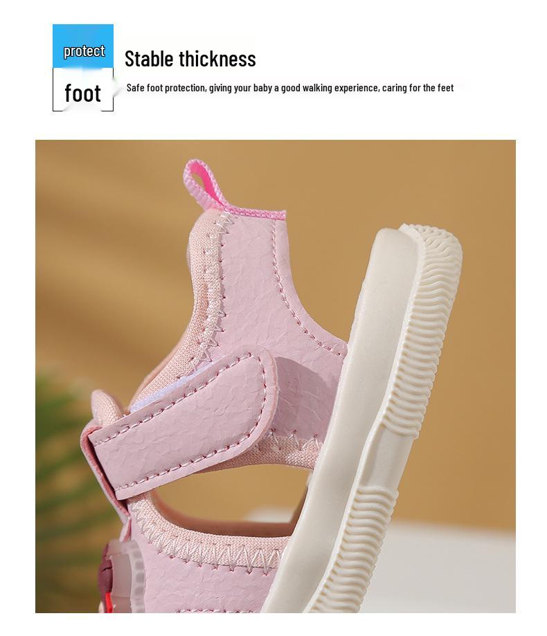 Summer Infant & Toddler Non-Slip Soft Sole Walker Sandals for Boys & Girls - Colorful & Lightweight