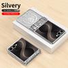 Mechanical Gear Circuit Pattern Plating Phone Case For Samsung Galaxy Z Flip 8 7 FE 6 5 4 Hinge Full Protection Shockproof Cover