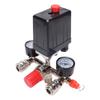 Air Compressor Pressure Switch 175PSI Vertical Switch Manifold Regulator with Valve Control Regulato