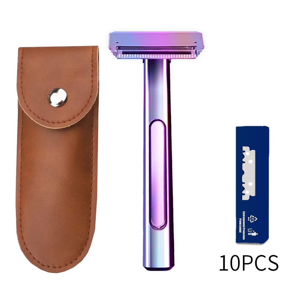 Double Layer Half Blade Manual Razor with Floating Head