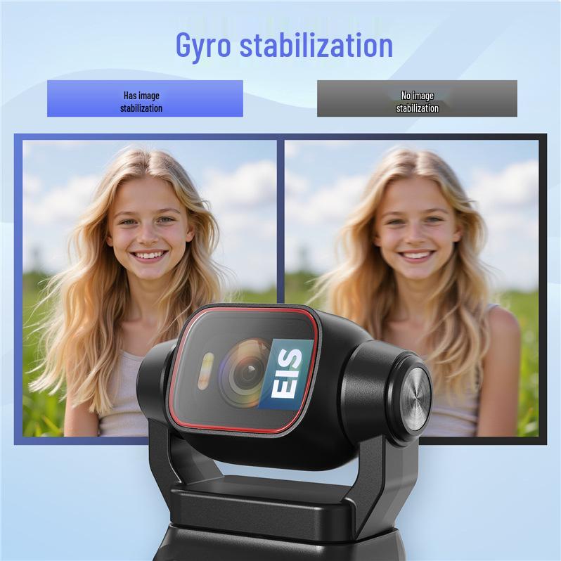 4K HD Vlog Camera with Gyro Stabilization - Pocket Action Recorder for Riding