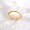Women's Jewelry 925 Silver Fried Dough Twist Adjustable Rings For Women High Quality Accessories Prevent Allergy