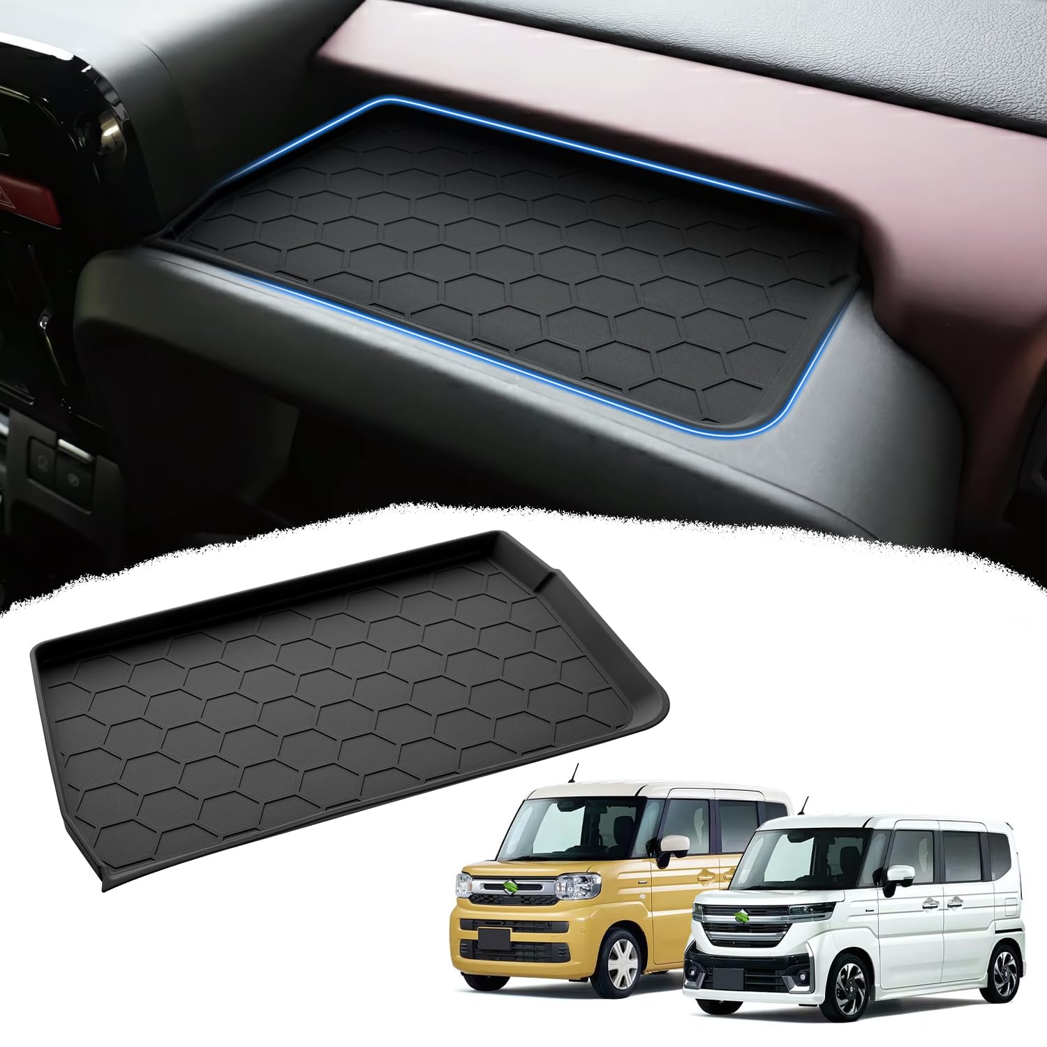 

Mozan Suzuki New Spacia Spacia Custom MK54S MK94S Driver Seat Open Tray Mat Spacia/Spacia чёрный