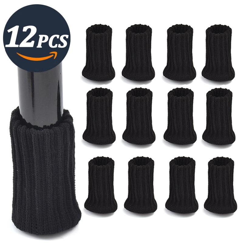 16PCS Furniture Feet Knitted Protectors Chair Legs Floor Anti-Slip Pads Table Legs Socks for Floor Protectors Chair Pads Covers
