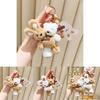 Adorable Double-headed Plush Milk Tea Bear And Rabbit Keychain Accessory For Gifts