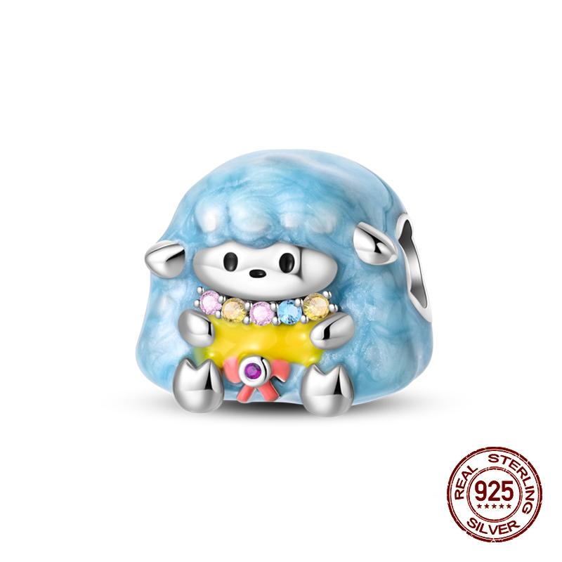 Charms Kupferrosa Katze Eule Tier Herz Zirkonia Charm Perlen Passen Original Armbänder Feiner DIY Schmuck