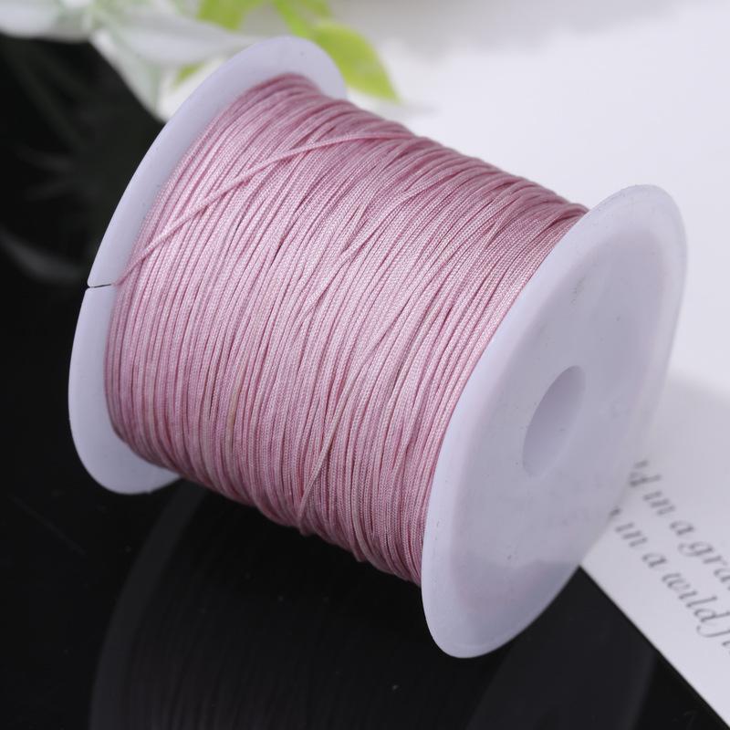 Boting Nr.. 73 Rot 0,6 mm Nicht-elastische Kordel für DIY Halsketten- und Armbandherstellung.