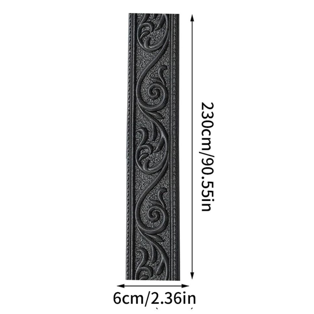 2Pcs 2.3m Waterproof Wall Stickers Self Adhesive Door Frame Stickers Durable Wall Strips