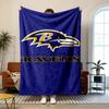Baltimore Ravens  Soft and comfortable flannel Suitable for sofas living rooms outdoor camping travel and also makes a great anniversary gif