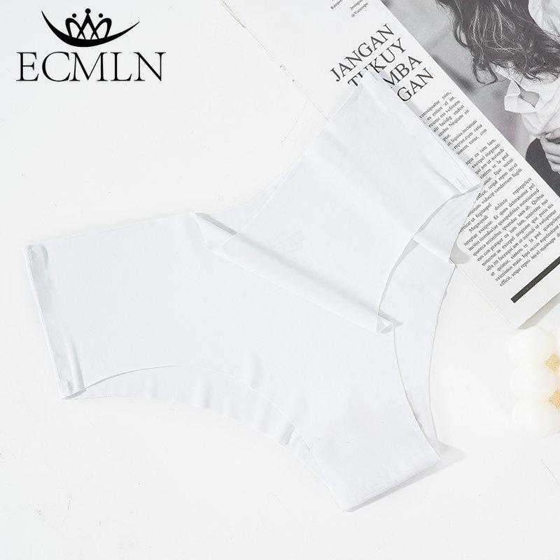 Women's One-piece Ice Silk Seamless Panties V-shaped Low-waist Breathable Underwear Skin-friendly Soft Lingerie