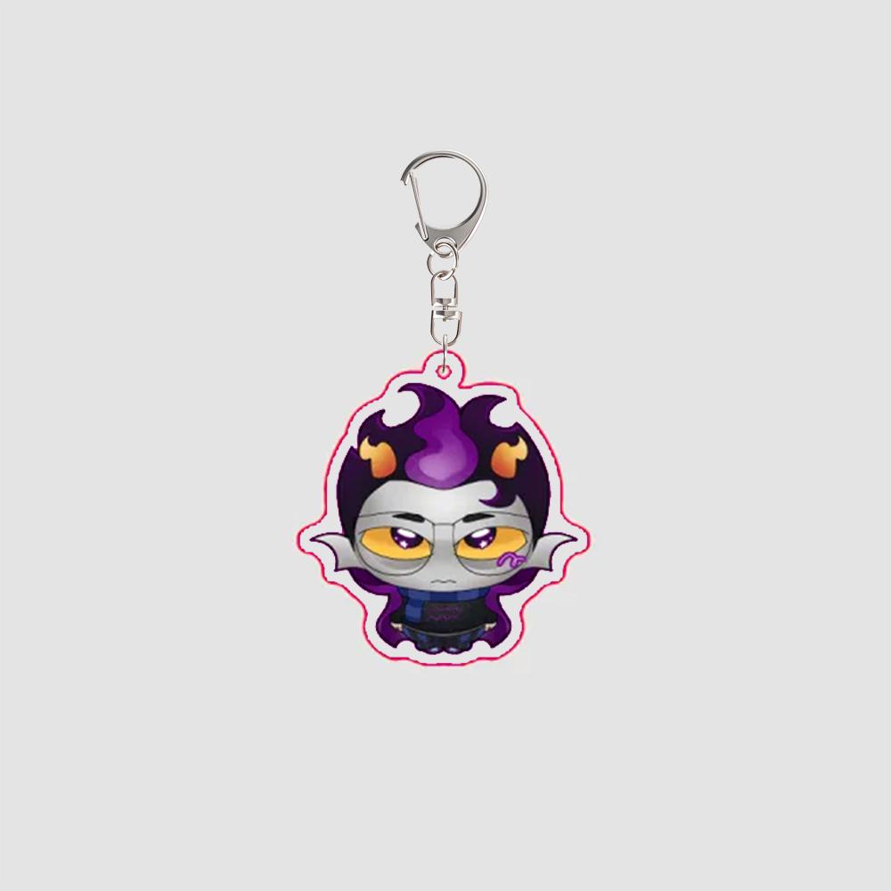 Jeu Eridan Ampora Equius Zahhak Terezi Pyrope Aradia Megido Vriska Serket Porte-clés Acrylique Accessoires de Sac à Dos Cadeau de Festival gray