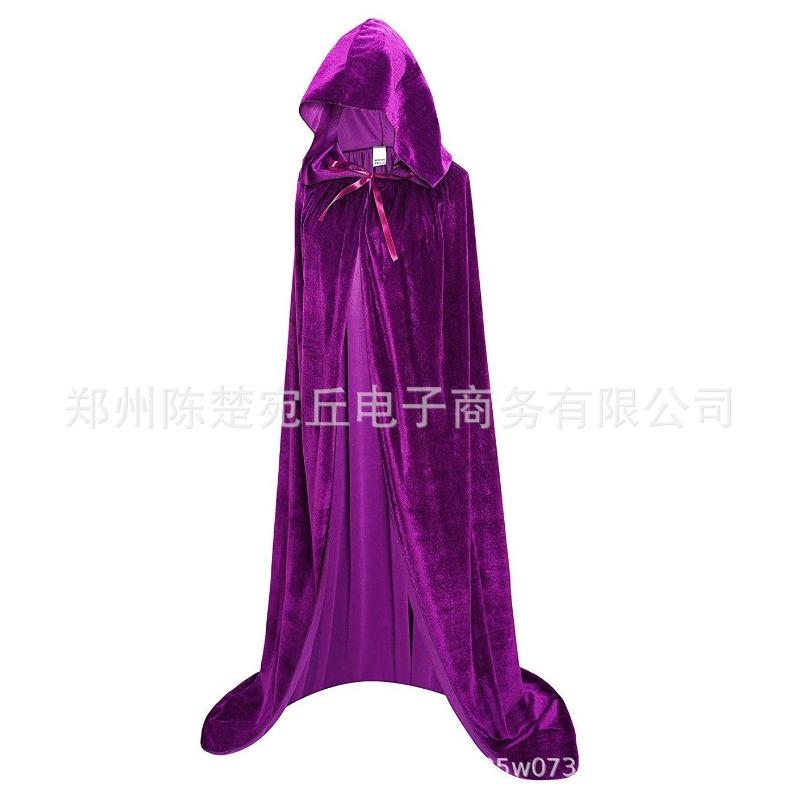 Thickened Golden Velvet Reaper Cape Cape Halloween Cape Adult Vampire Masquerade Cape Special