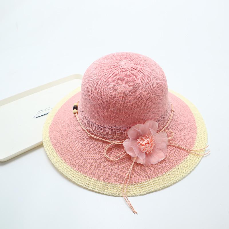Women's Straw Hat with Large Brim, Summer Shading, Sweet and Versatile Cool Hat, Seaside Beach Hat, Sunscreen Hat, Women's Model