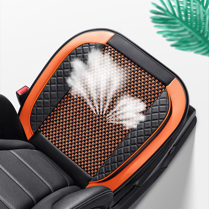 New Full-Wrapped Car Seat Cover Breathable Hole PU Car Front Seat Cushion Four Seasons Universal Anti Slip Auto Seat Protector