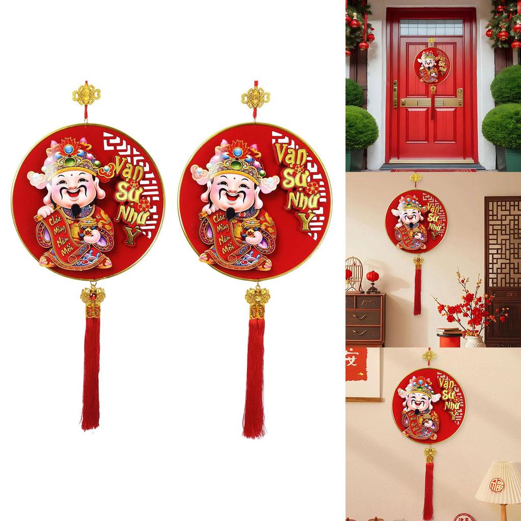 New Year Pendant Paper Hanging Decoration Lunar New Year Ornament Entryway Sign for Chinese New Year
