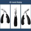 Stainless Steel Nail Clippers Set with Large Opening & Anti-Splash Design