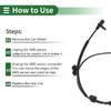 Motoforti ABS Wheel Speed Sensor ABS Sensor Anti-lock Braking System Sensor for Mitsubishi Outlander Sport 2WD 2013-2017 No.4670A815 Rear Left