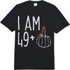 I Am 49 Plus 1 Middle Finger Funny 50th Women's Birthday Tee Comfort Colors Adult Heavyweight T-shirt