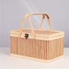 Vintage Bamboo Basket Natural Bread Storage Basket Bread Organizer Picnic Basket  Shopping