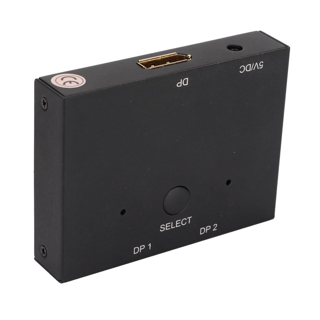 Displayport Splitter Bidirectional DP Switch Aluminium Alloy Displayport Switcher 8K At 60Hz 4K At