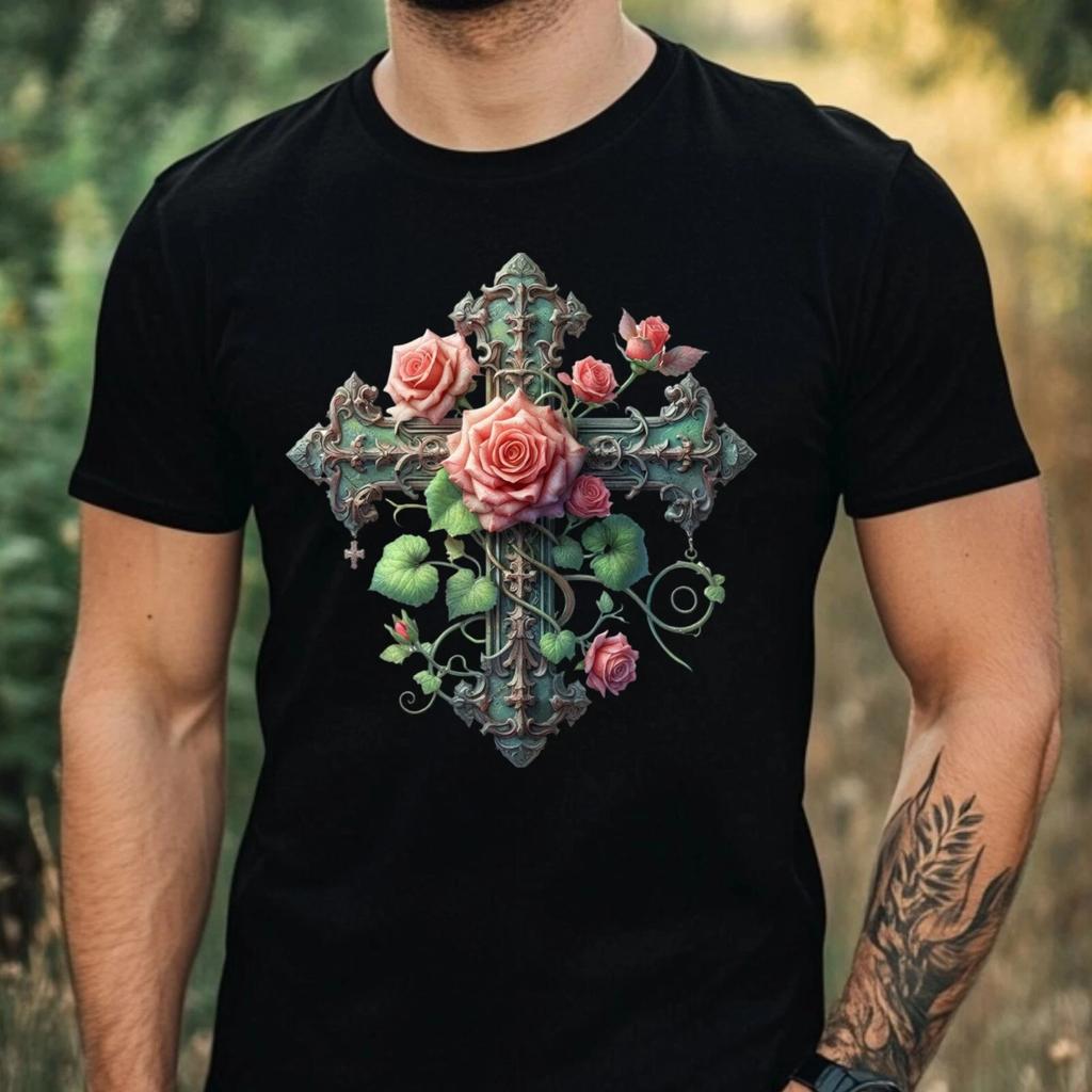 T-Shirt Herren Gothic Motiv Baumwolle Größe XS bis 5XL