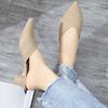 Fashion Women'S Summer Pointed Toe Sandals Low Heeled Sandals Women'S Summer Casual Fashion Sandals Anti-Odor And Non-Slip