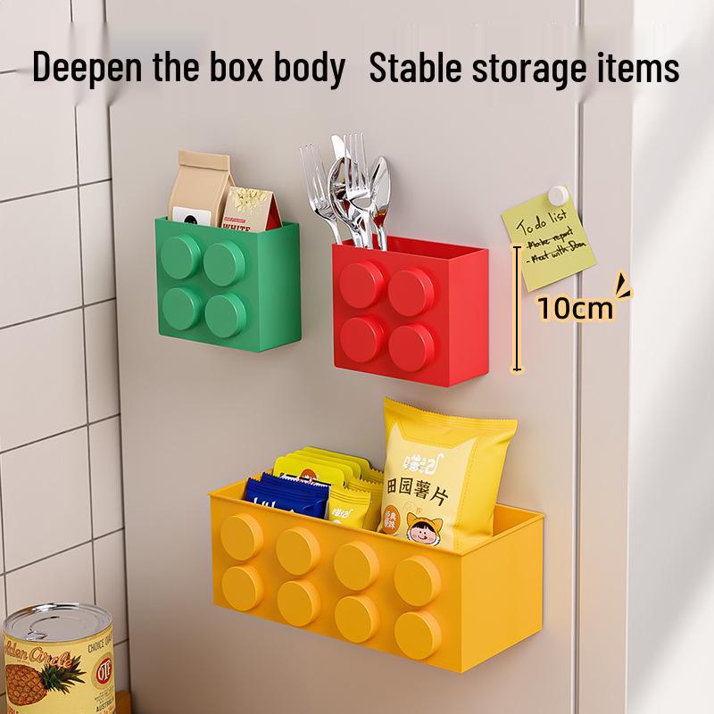 Magnetic Refrigerator Storage Rack for Cling Film and Decorations