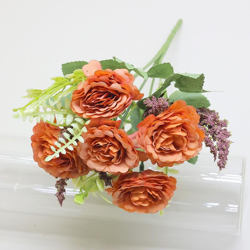 Artificial Peony Bouquet Home Decor Living Room Table Centerpiece Silk Flower Arrangement In Multiple Colors