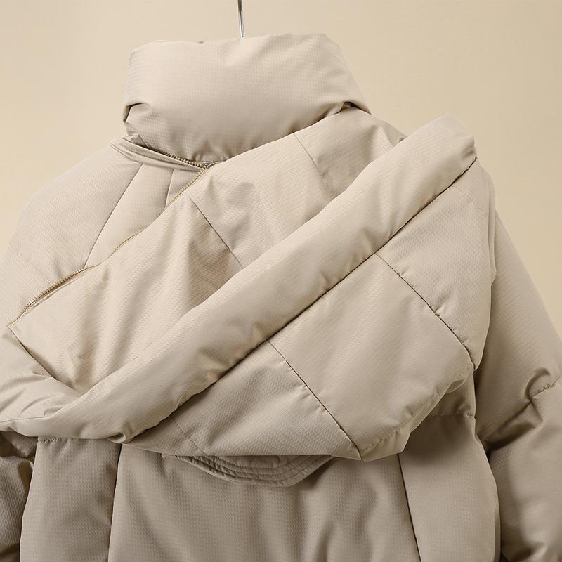 Haină de iarnă la modă pentru femei Parka lungă cu glugă groasă îmbrăcăminte exterioară caldă jachete damă