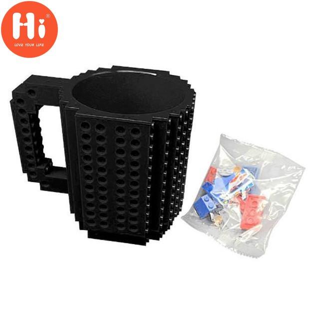Hi Building Blocks Mugs DIY Block Puzzle Mug Children Toy Assembly Mug Coffee Cup