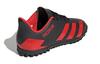 Adidas Predator 20.4 TF J Slip Resistant Abrasion Resistant Low top Kids' Soccer Shoes Black Red Kids' EF1956